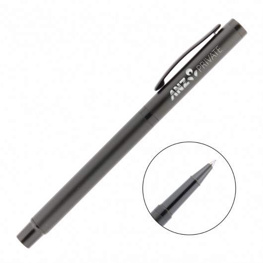 Promotional Matt Black Rollerball Pens